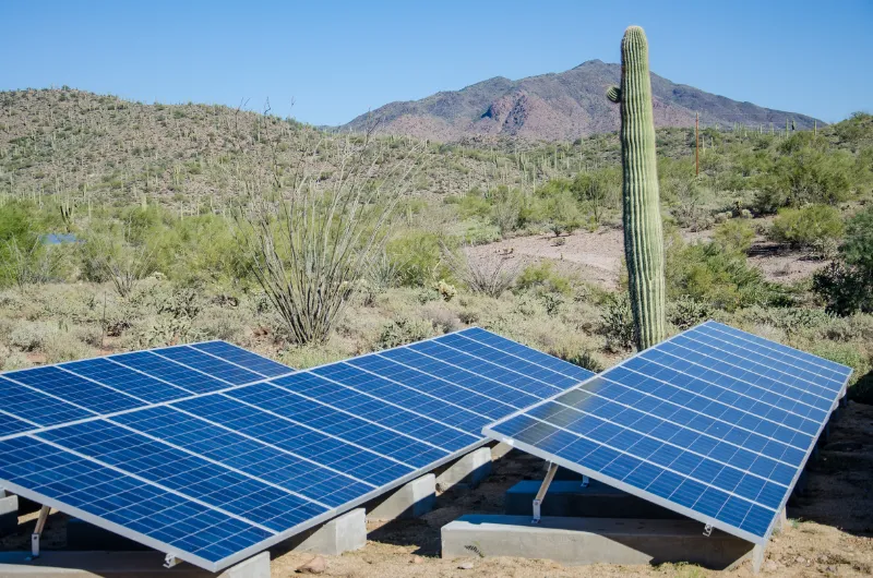 Solar panels in Arizona